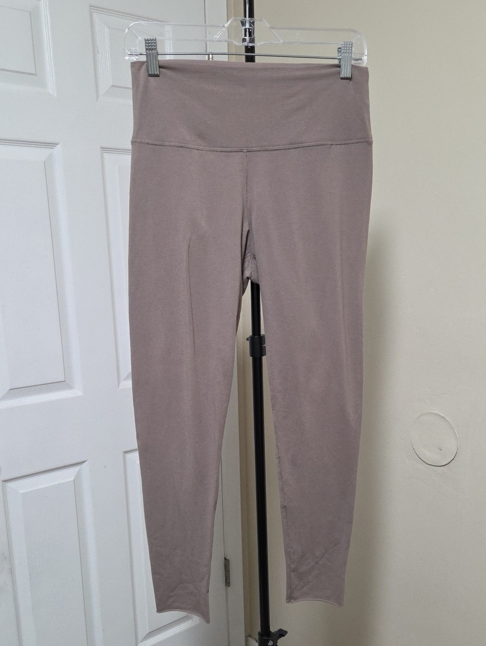 TNA Cotton Blend High-Waist Taupe Leggings